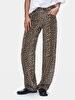 Larrie Leopard Baggy Jean Trousers