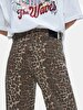 Larrie Leopard Baggy Jean Trousers