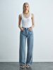 Vanetta Düz Paça Yüksek Bel Jean Trousers