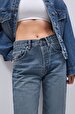 Vanetta Düz Paça Yüksek Bel Jean Trousers