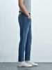 Sawyer 5 Tapered Leg Mid Waist Jean Trousers