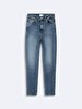 Marcella B Dar Paça Yüksek Bel Jean Trousers