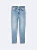 Marcella B Dar Paça Yüksek Bel Jean Trousers