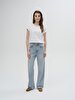 Vionne H Geni̇ş Paça Yüksek Bel Jean Trousers