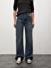 Vionne H Geni̇ş Paça Yüksek Bel Jean Trousers