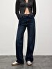 Vionne H Geni̇ş Paça Yüksek Bel Jean Trousers