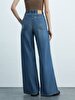 Mariam Geni̇ş Paça Yüksek Bel Jean Trousers
