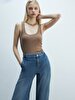 Mariam Geni̇ş Paça Yüksek Bel Jean Trousers