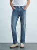 Paul P Düz Paça Orta Bel Jean Trousers
