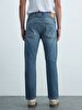 Paul P Düz Paça Orta Bel Jean Trousers