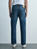 Paul P Straight Leg Mid Waist Jean Trousers