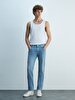Sawyer P Tapered Leg Mid Waist Jean Trousers