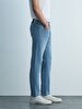 Sawyer P Tapered Leg Mid Waist Jean Trousers