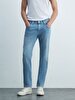 Sawyer P Tapered Leg Mid Waist Jean Trousers
