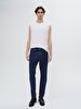 Lioren Düz Paça Orta Bel Jean Trousers