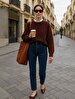 Rebecca Tapered Leg Yüksek Bel Jean Trousers