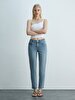 Rebecca Tapered Leg Yüksek Bel Jean Trousers