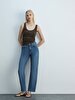 New Wanda Dar Paça Comfortable Cut Jean Trousers