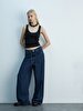 Denissa Geni̇ş Paça Yüksek Bel Jean Trousers