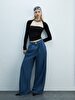 Sierra Wide Leg Yüksek Bel Jean Trousers