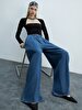 Sierra Wide Leg Yüksek Bel Jean Trousers