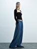 Sierra Wide Leg Yüksek Bel Jean Trousers