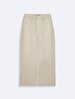 Lyorna Embossed Pattern Straight Leg Yüksek Bel Jean Trousers