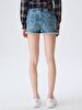 Judie Düşük Bel Jean Shorts