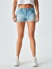 Judie Düşük Bel Jean Shorts