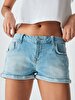 Judie Düşük Bel Jean Shorts