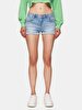 Judie Düşük Bel Jean Shorts