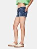 Judie Düşük Bel Jean Shorts