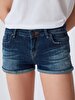 Judie Düşük Bel Jean Shorts