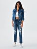 Dean X Sli̇m Jean Jacket