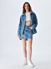 Innie Mini Jean Skirt