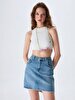 Innie Mini Jean Skirt