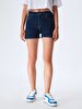 Lariss Yüksek Bel Jean Shorts