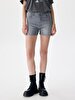 Lariss Yüksek Bel Jean Shorts