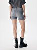 Lariss Yüksek Bel Jean Shorts