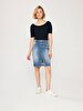Rosaleen Pen Cut Jean Skirt