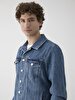 Simeon Sli̇m Jean Jacket