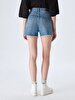 Deana Yüksek Bel Jean Shorts
