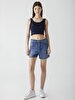 Deana Yüksek Bel Jean Shorts
