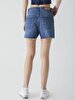 Deana Yüksek Bel Jean Shorts