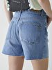 Deana Yüksek Bel Jean Shorts