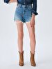 Jadey Yüksek Bel Jean Shorts
