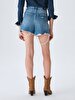 Jadey Yüksek Bel Jean Shorts