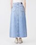 Mimosa Long Yüksek Bel Jean Skirt