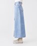 Mimosa Long Yüksek Bel Jean Skirt