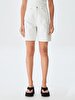 Lores X Comfortable Cut Yüksek Bel Jean Shorts